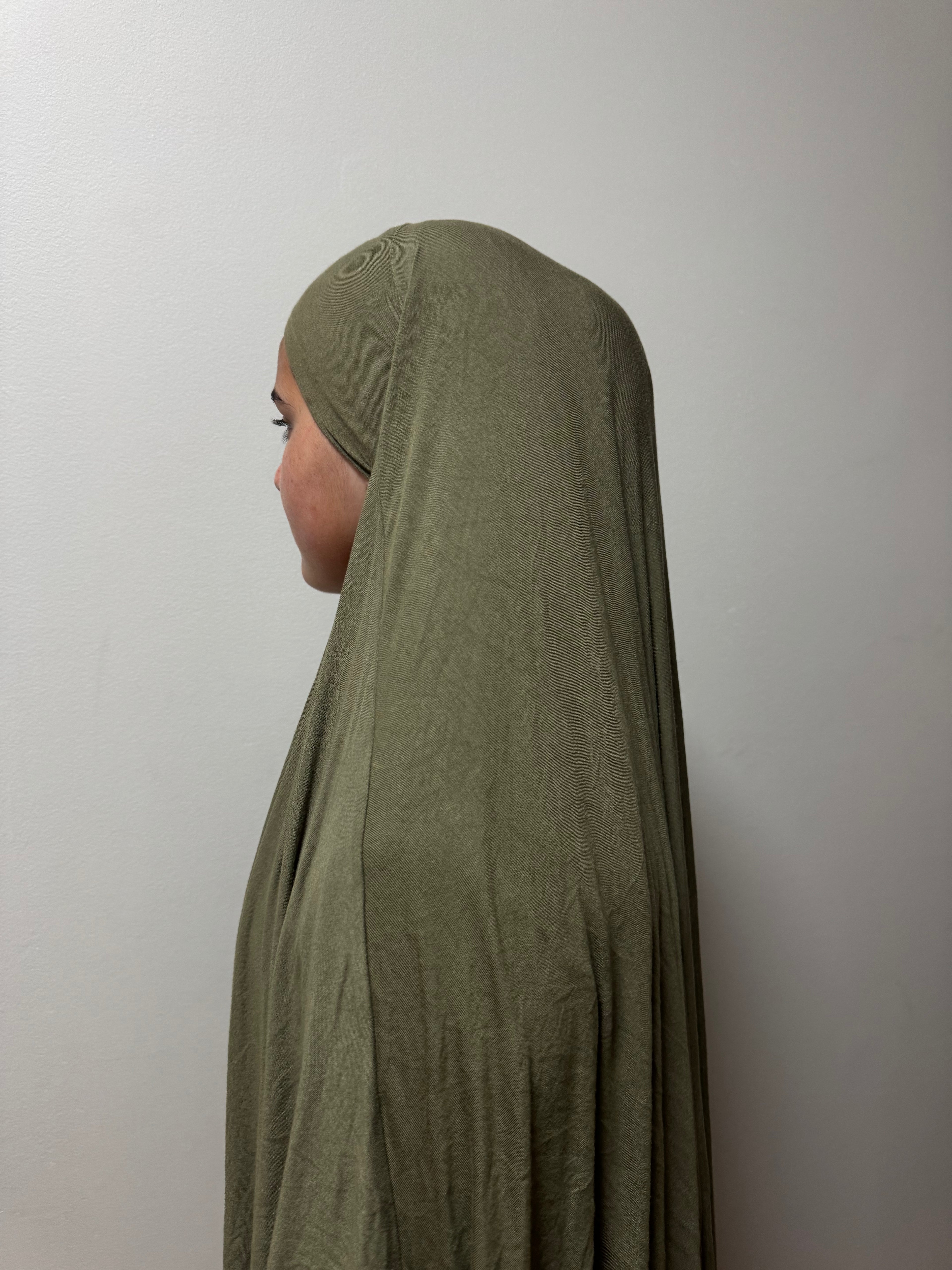 Pistachio Jersey Khimar